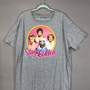 The Golden Girls T Shirt Women's 3X Gray Graphic Print Pullover Crewneck SS NWT